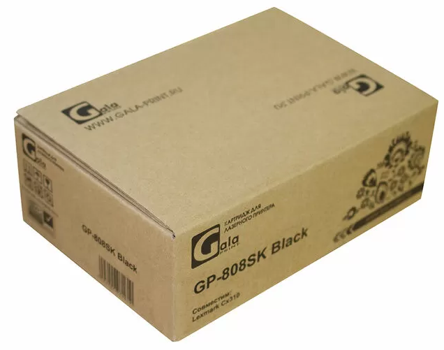 Тонер-картридж GP-808SK для принтеров Lexmark LaserPrinter CX310/CX410/CX510 Black 2500 копий GalaPrint