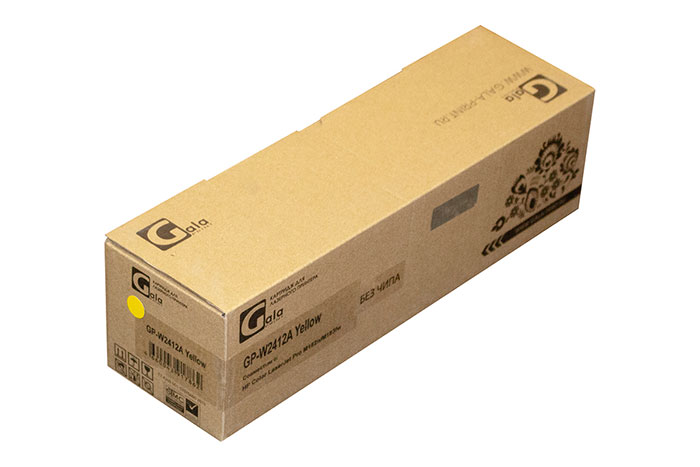 Картридж GP-W2412A (№216A) для принтеров HP Color LaserJet Pro M182n/M183fw Yellow без чипа 850 копий GalaPrint