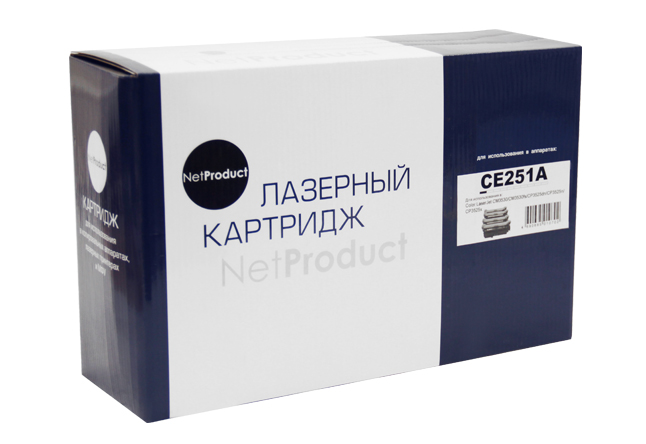 Картридж NetProduct (N-CE251A) для HP CLJ CP3525/CM3530, Восстановленный, C, 7K