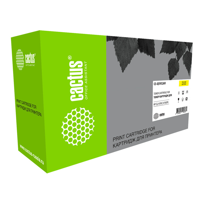 Картридж лазерный Cactus CS-Q5952AV желтый (10000 стр.)