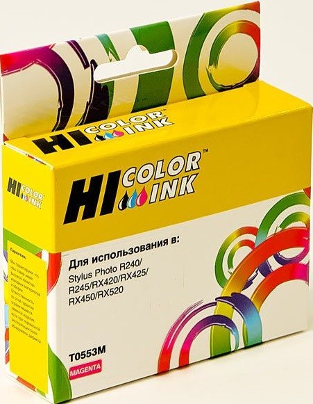 Картридж Hi-Black (HB-T0553) для Epson Stylus Photo R240/RX420/RX520, M (уцен.срок годности)