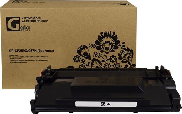 Картридж GP-CF259X (№59X) для принтеров HP LaserJet Pro M304a/M404dn/M404dw/M404n/M428dw/M428fdn/M428fdw без чипа 10000 копий GalaPrint