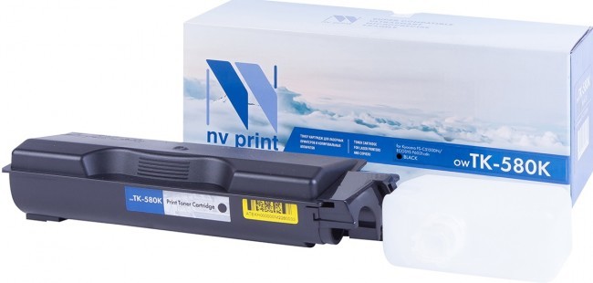 Картридж NVP совместимый NV-TK-580 Black для Kyocera Ecosys P6021/ P6021cdn/ FS C5150/ C5150DN (3500k) [new]