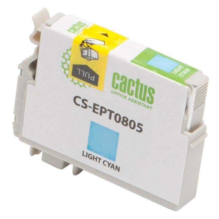 Картридж струйный Cactus CS-EPT0805 светло-голубой (11.4мл)