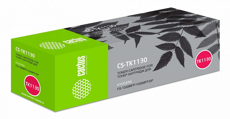 Картридж лазерный Cactus CS-TK1130 черный (3000стр.)