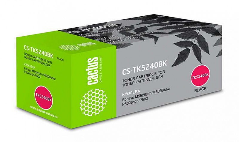 Картридж лазерный Cactus CS-TK5240BK черный (4000стр.)