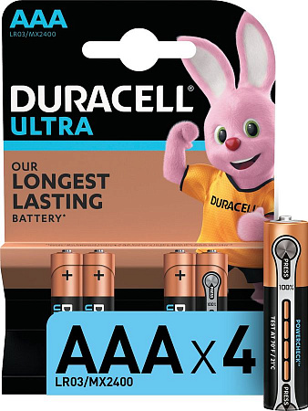 Батарейки Duracell LR03-4BL Ultra Power
