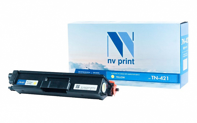 NV Print Картридж NVP совместимый NV-TN-421 Yellow для Brother HL-L8260/MFC-L8690/DCP-L8410 (1800k)