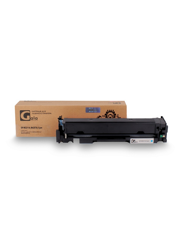 Картридж GP-W2211A (№207A) для принтеров HP Color LaserJet Pro M255dw/M282nw/M283fdn/M283fdw Cyan 1250 копий GalaPrint