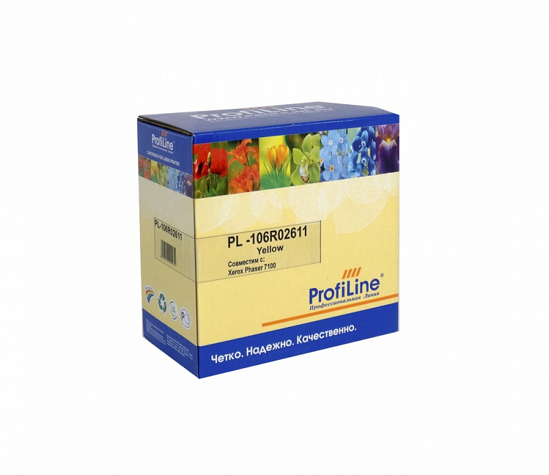 Картридж PL-106R02611 для принтеров Xerox Phaser 7100/7100DN/7100N Yellow 2шт по 4500 копий в упаковке ProfiLine
