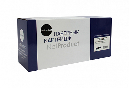 Тонер-картридж NetProduct (N-TK-5280Y) для Kyocera ECOSYS P6235/M6235/M6635, Y, 11K