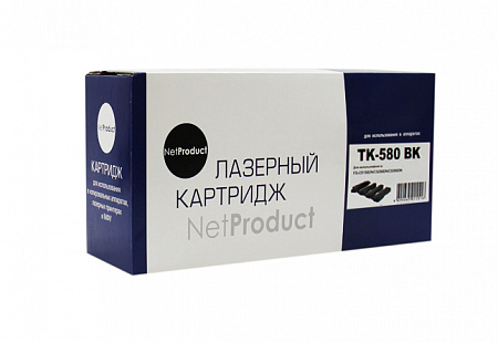 Тонер-картридж NetProduct (N-TK-580Bk) для Kyocera FS-C5150DN/ECOSYS P6021, Bk, 3,5K