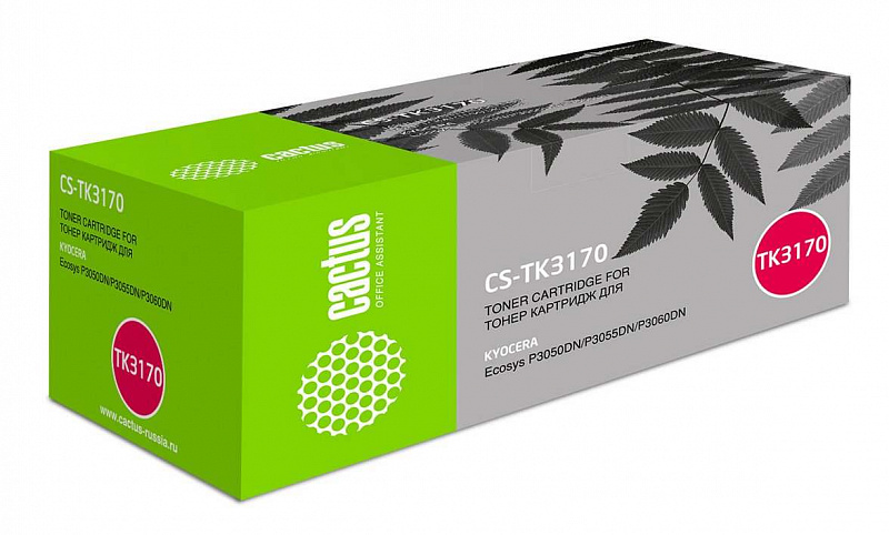 Картридж лазерный Cactus CS-TK3170 черный (15500стр.)