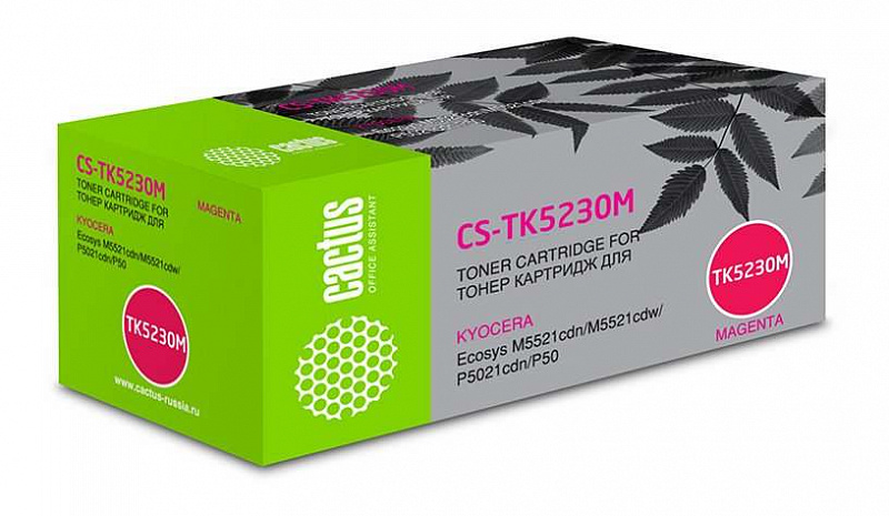 Картридж лазерный Cactus CS-TK5230M пурпурный (2600стр.)