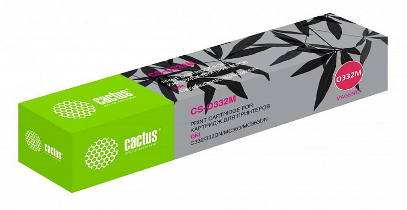 Картридж лазерный Cactus 46508734 CS-O332M пурпурный (3000стр.)
