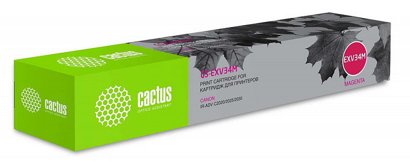 Картридж лазерный Cactus CS-EXV34M пурпурный (19000стр.)
