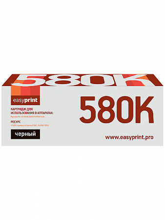 Тонер-картридж EasyPrint LK-580K для Kyocera FS-C5150DN/ECOSYS P6021cdn (3500 стр.) черный, с чипом
