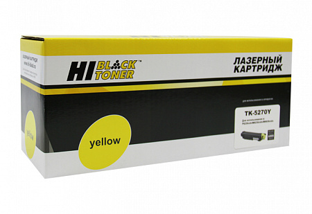 Тонер-картридж Hi-Black (HB-TK-5270Y) для Kyocera M6230cidn/M6630/P6230cdn, Y, 6K
