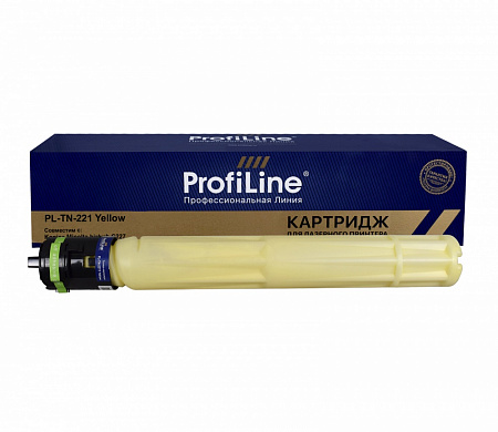Тонер-туба PL-TN-221Y для принтеров Konica Minolta bizhub C227/C287 Yellow 21000 копий ProfiLine