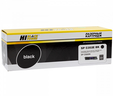 Тонер-картридж Hi-Black (HB-SPC352E BK) для Ricoh Aficio SP C352DN, Bk, 8K