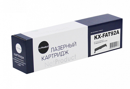 Тонер-картридж NetProduct (N-KX-FAT92A) для Panasonic KX-MB263/283/763/773/783, 2K