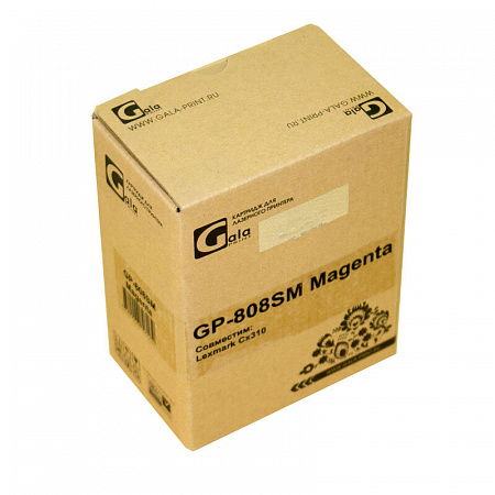 Тонер-картридж GP-808SM для принтеров Lexmark LaserPrinter CX310/CX410/CX510 Magenta 2000 копий GalaPrint
