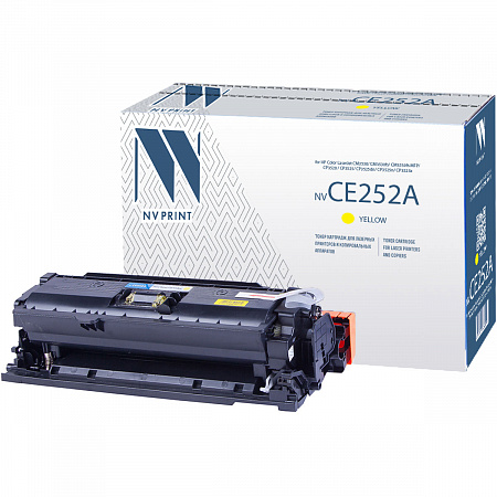 Картридж NVP совместимый NV-CE252A Yellow для HP Color LaserJet CM3530/ CM3530fs/ CM3530fs MFP/ CP3520 / CP3525/ CP3525dn/ CP3525n/ CP3525x (7000k)
