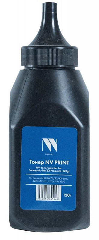 Тонер NV PRINT for Panasoni KX-FA 76/83/KX-503/523/553/511/512/513/3350 Premium (120G) (бутыль) [new]