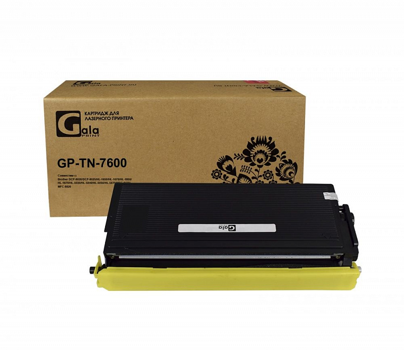 Картридж GP-TN-7600 для принтеров Brother DCP-8020/DCP-8025/HL-1650/HL-1670/HL-1850/HL-1870/HL-5030/HL-5040/HL-5050/HL-5070/MFC-8420/MFC-8820 6500 копий GalaPrint