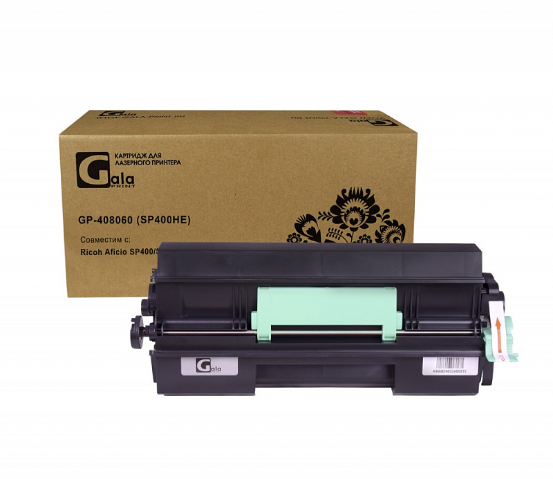 Картридж GP-408060 (SP400HE) для принтеров Ricoh Aficio SP400/SP450 10000 копий GalaPrint