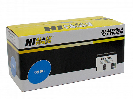 Тонер-картридж Hi-Black (HB-TK-5240C) для Kyocera P5026cdn/M5526cdn, C, 3K