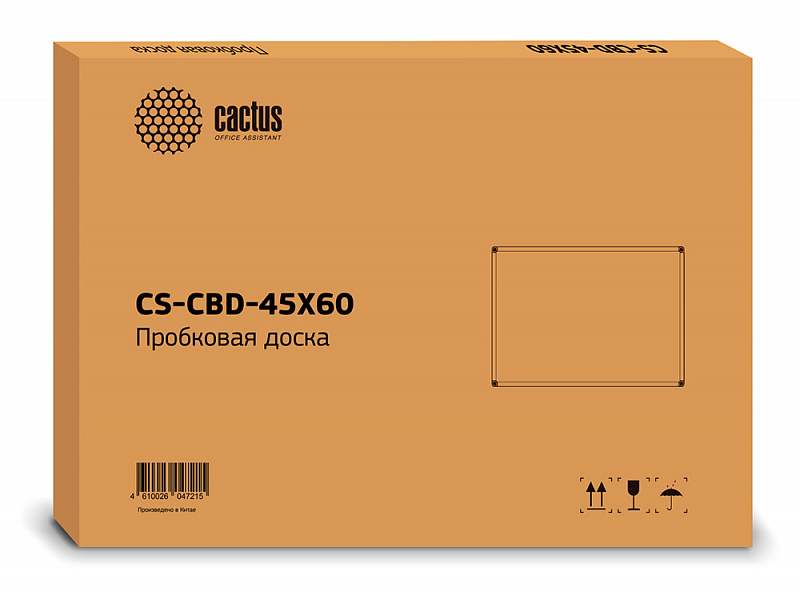 Доска пробковая Cactus CS-CBD-45X60