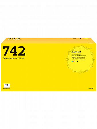 TC-H742 Картридж T2 для HP CLJ Professional CP5225/5225n/5225dn (7300 стр.) желтый, с чипом, восстановленный