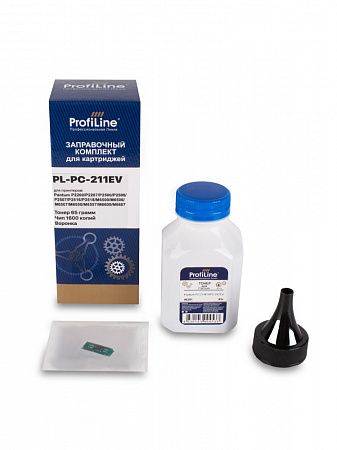 Заправочный комплект PL-PC-211EV для принтеров Pantum P2200/P2207/P2500W/P2507/M6500 (тонер 65гр + чип + воронка) ProfiLine