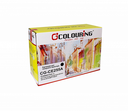Картридж CG-CE255A/724 (№55A) для принтеров HP LaserJet M525/M525dn/M525f/M525c/P3015/P3015d/P3015dn/P3015x/LaserJet Pro M521/M521dn/M521dw/Canon i-SENSYS LBP6750 6000 копий Colouring