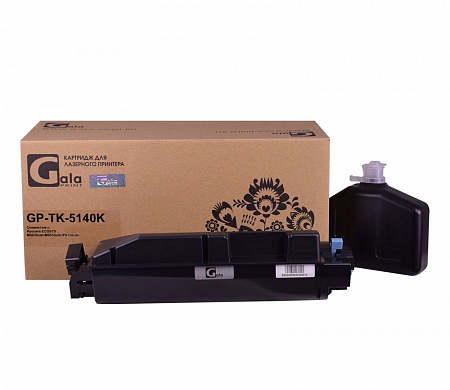 Тонер-туба GP-TK-5140K для принтеров Kyocera ECOSYS M6030/M6530/P6130/M6030cdn/M6530cdn/P6130cdn с бункером отработанного тонера Black 7000 копий GalaPrint