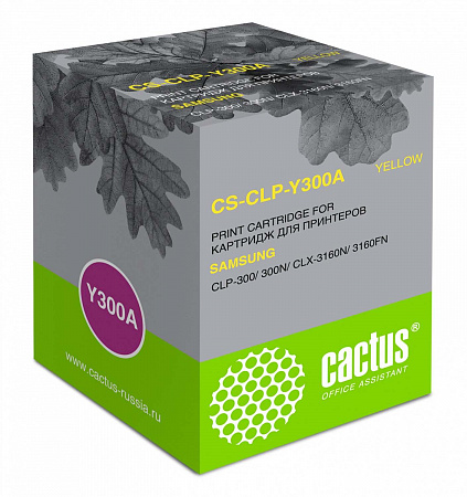 Картридж лазерный Cactus CS-CLP-Y300A желтый (1000стр.)