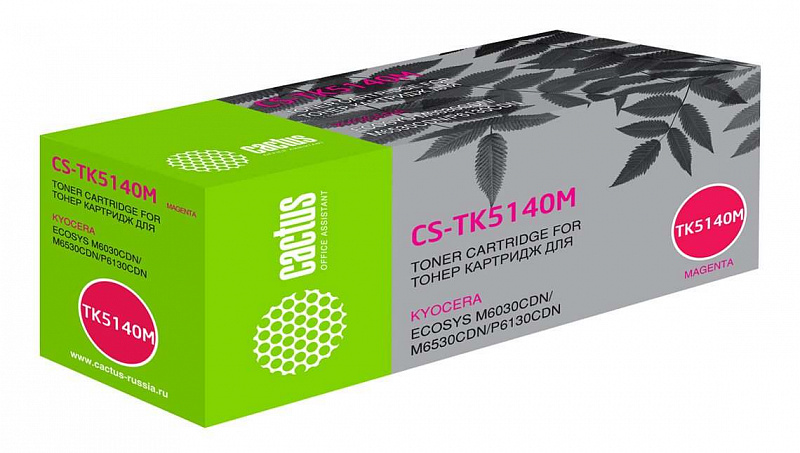 Картридж лазерный Cactus CS-TK5140M пурпурный (5000стр.)